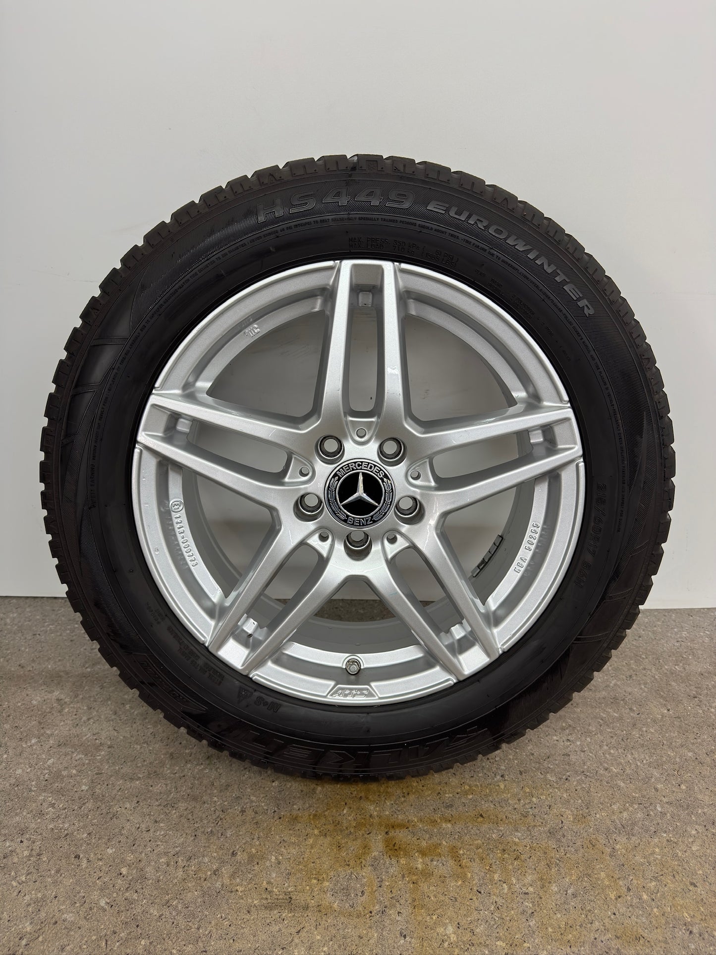 Mercedes A-Klasse W 176 B-Klasse W 242 W 246 CLA C 117 C-Klasse W 204 GLA X 156 17 Zoll Felgen Alufelgen 7x17 ET48,5 KBA 50255 Silber 5x112 Felgensatz REIFEN NUR TRANSPORTSCHUTZ MwSt.