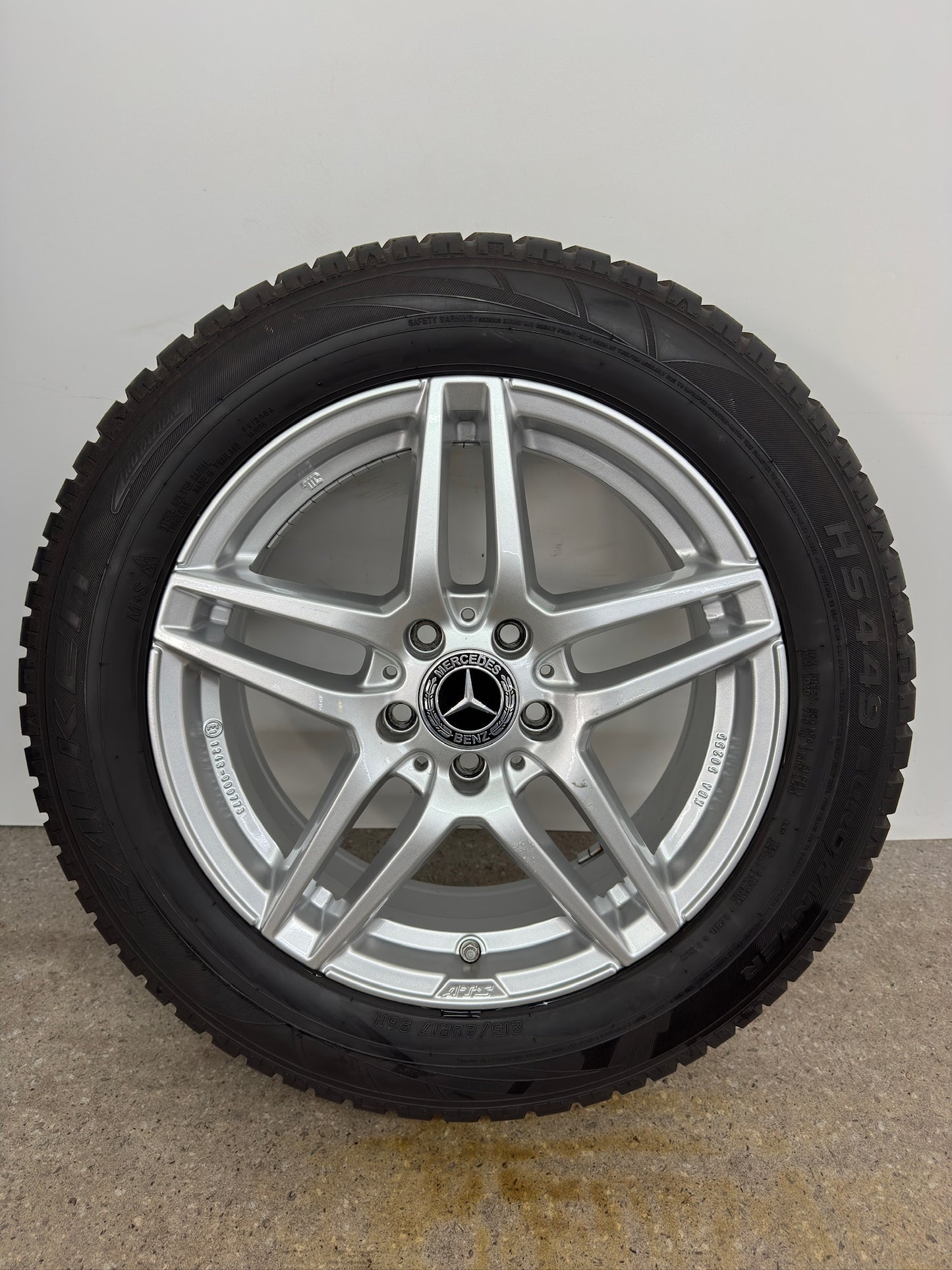 Mercedes A-Klasse W 176 B-Klasse W 242 W 246 CLA C 117 C-Klasse W 204 GLA X 156 17 Zoll Felgen Alufelgen 7x17 ET48,5 KBA 50255 Silber 5x112 Felgensatz REIFEN NUR TRANSPORTSCHUTZ MwSt.