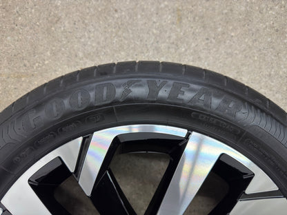 NEU DOT25 Original VW Polo VI 6 2G AW 16 Zoll Torsby Sommerräder Sommerreifen Felgen 2G0601025T Alufelgen R-Line 195/55 R16 91V Sport Edition Schwarz glanzgedreht 6,5x16 ET47 5x100 Sommerradsatz