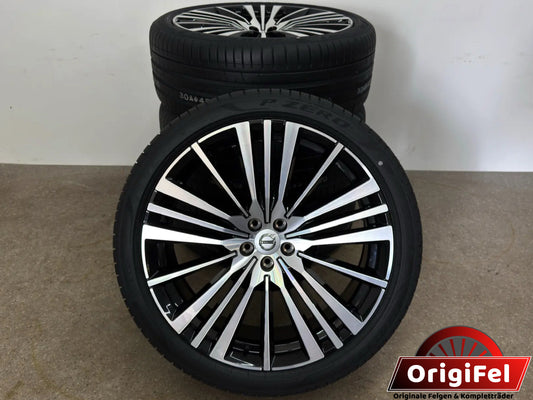 NEU DOT26 Original Volvo XC90 2 II 22 Zoll Sommerräder Sommerreifen Felgen 32207757 Alufelgen 20 Spoke Diamont Cut Sport Plus Ultra 275/35 R22 104W 9x22 ET38,5 Schwarz Bicolor Sommerradsatz SUV MwSt.