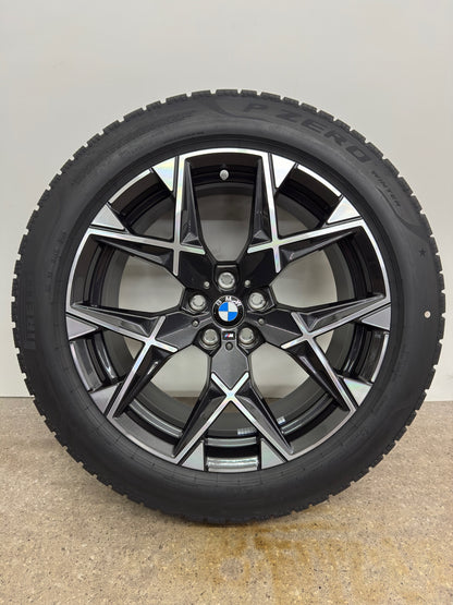 NEU DOT26 Original BMW X3 G45 7er i7 G70 Sty. M 1035M 19 Zoll Winterräder Winterreifen Felgen 5A6F100 Alufelgen 245/50 R19 105H 8,5x19 IS26 ET26 Styling M Sport SUV Winterradsatz