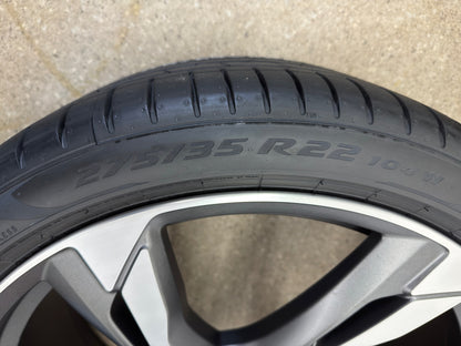 NEU DOT26 Original Volvo XC90 2 II 22 Zoll Sommerräder Sommerreifen Felgen 31454204 31650460 Alufelgen 6 Double Spoke Sport Plus Ultra 275/35 R22 104W 9x22 ET38,5 Anthrazit Sommerradsatz SUV MwSt.