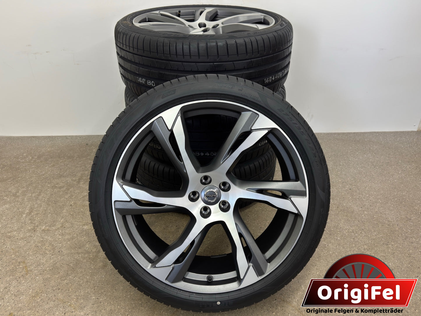 NEU DOT26 Original Volvo XC90 2 II 22 Zoll Sommerräder Sommerreifen Felgen 31454204 31650460 Alufelgen 6 Double Spoke Sport Plus Ultra 275/35 R22 104W 9x22 ET38,5 Anthrazit Sommerradsatz SUV MwSt.