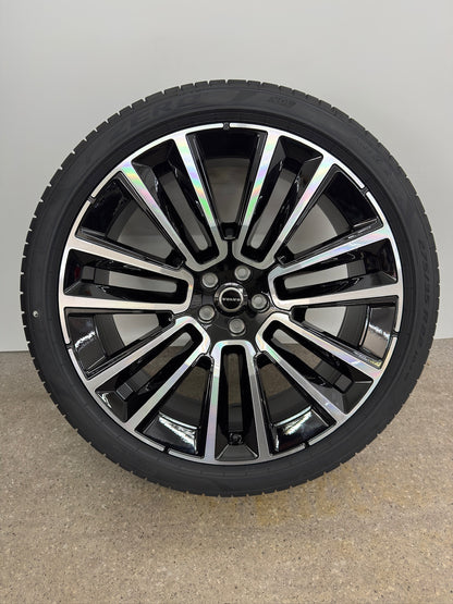 NEU DOT26 Original Volvo XC90 2 II 22 Zoll Sommerräder Sommerreifen Felgen 32294604 Alufelgen 7 Double Spoke Sport Plus Ultra 275/35 R22 104W 9x22 ET38,5 Schwarz Bicolor Sommerradsatz SUV MwSt.