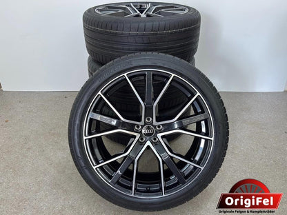 NEU Original Audi Q7 SQ7 4M S-Line 22 Zoll 5-V-Speichen-Design Sommerreifen Sommerräder Felgen