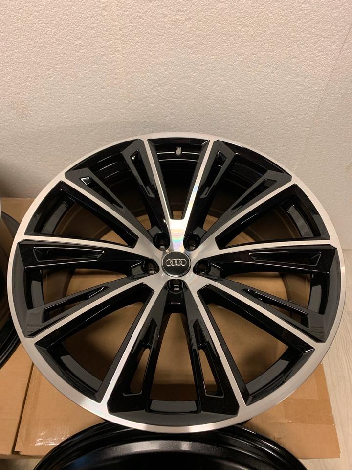 NEU Original Audi Q8 SQ8 RSQ8 4M8 23 Zoll Felgen Alufelgen Glanzgedreht 4M8601025R 4M8601025AT