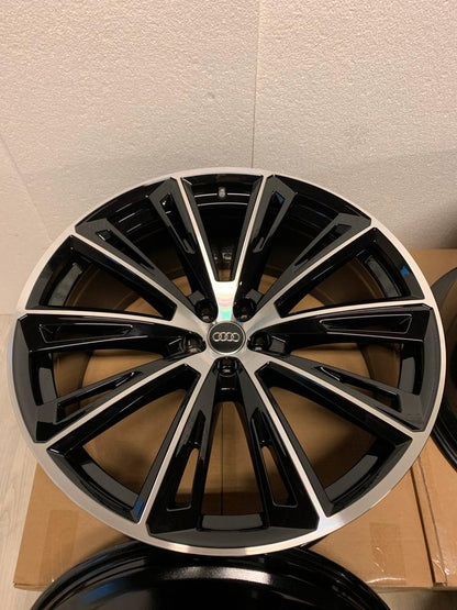 NEU Original Audi Q8 SQ8 RSQ8 4M8 23 Zoll Felgen Alufelgen Glanzgedreht 4M8601025R 4M8601025AT