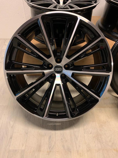 NEU Original Audi Q8 SQ8 RSQ8 4M8 23 Zoll Felgen Alufelgen Glanzgedreht 4M8601025R 4M8601025AT