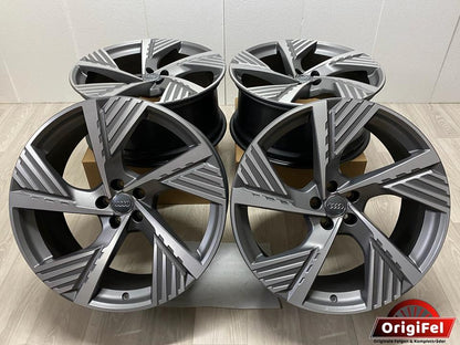 NEU Original Audi Q8 e-tron GE Sportback 4M8 22 Zoll Felgen Alufelgen Anthrazit 4KE601025B