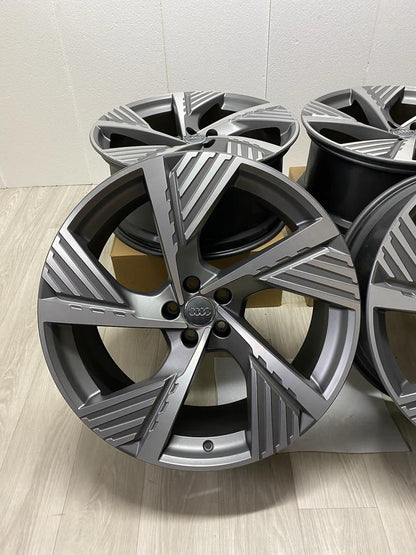 NEU Original Audi Q8 e-tron GE Sportback 4M8 22 Zoll Felgen Alufelgen Anthrazit 4KE601025B