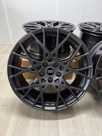 NEU Original Audi RS3 8Y Performance 19 Zoll Felgen Alufelgen 8Y0601025CK 8Y0601025CL 9x19 ET25 8x19 ET46 5x112 Sport Line Anthrazit Grau Werksauslieferungs Zustand RS Felgensatz MwSt. ausweisbar