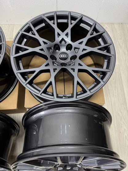 NEU Original Audi RS3 8Y Performance 19 Zoll Felgen Alufelgen 8Y0601025CK 8Y0601025CL 9x19 ET25 8x19 ET46 5x112 Sport Line Anthrazit Grau Werksauslieferungs Zustand RS Felgensatz MwSt. ausweisbar
