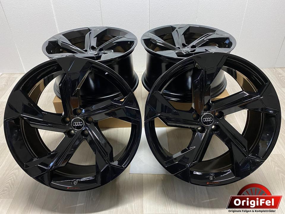 NEU Original Audi SQ8 e-tron S GE Sportback 4M8 22 Zoll Felgen Alufelgen Schwarz 4KE601025D