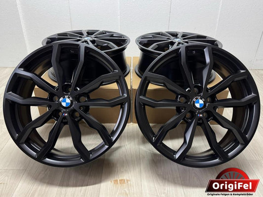NEU* Original BMW 1er F40 2er Gran Coupé F44 X1 F48 X2 F39 M 711M 18 Zoll Felgen Alufelgen 6877550 Styling M Sport Line Limousine 6,5x18 IS41 ET41 5x112 Night Edition Schwarz Matt Felgensatz