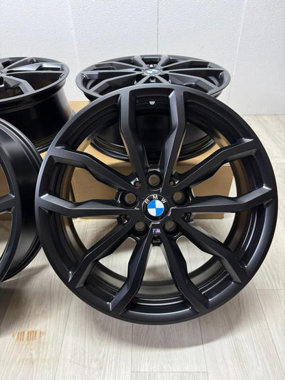 NEU* Original BMW 1er F40 2er Gran Coupé F44 X1 F48 X2 F39 M 711M 18 Zoll Felgen Alufelgen 6877550 Styling M Sport Line Limousine 6,5x18 IS41 ET41 5x112 Night Edition Schwarz Matt Felgensatz