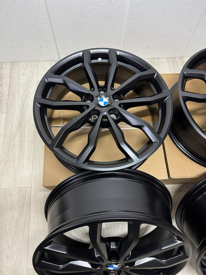 NEU* Original BMW 1er F40 2er Gran Coupé F44 X1 F48 X2 F39 M 711M 18 Zoll Felgen Alufelgen 6877550 Styling M Sport Line Limousine 6,5x18 IS41 ET41 5x112 Night Edition Schwarz Matt Felgensatz