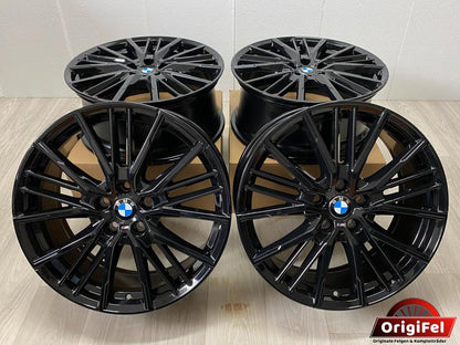 NEU Original BMW 1er F40 2er F44 19 Zoll M 552M Felgen Alufelgen Schwarz Hochglanz 8092356