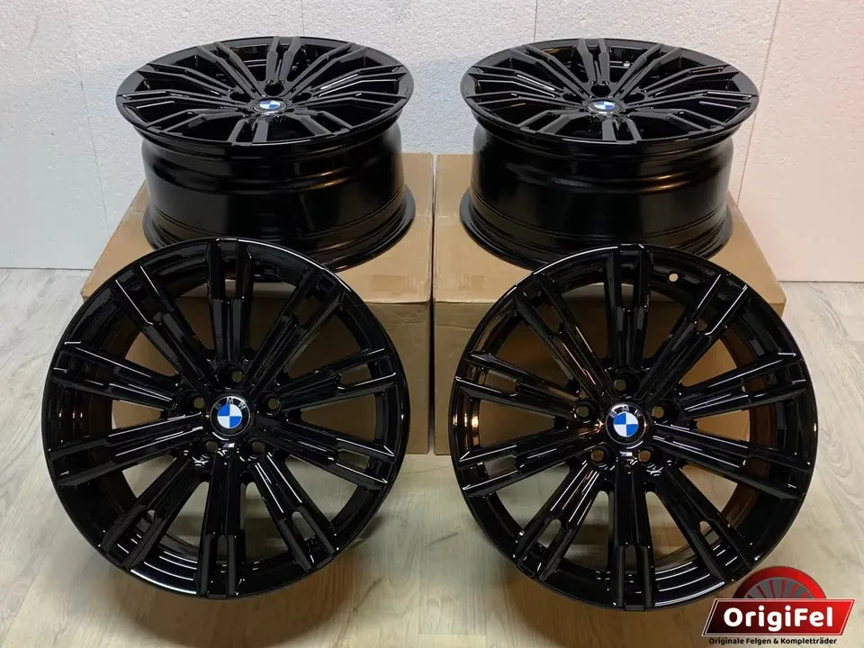 NEU* Original BMW 2er G42 3er G20 G21 4er G22 G23 M 790M 18 Zoll Felgen Alufelgen 8089890 8089891 5x112 7,5x18 IS25 ET25 8,5x18 IS40 ET40 M Sport Line Black Edition Schwarz Hochglanz Felgensatz