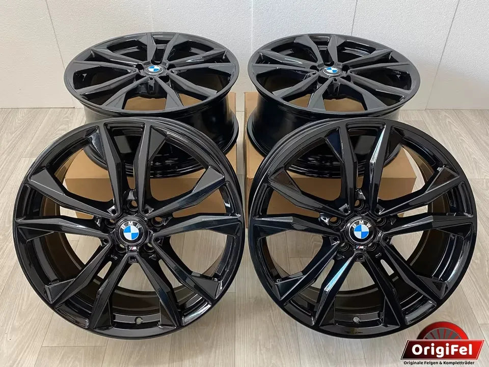 NEU* Original BMW X1 F48 X2 F39 M 715M 19 Zoll Felgen Alufelgen 8008616 8x19 ET47 IS47 Black Edition Schwarz Hochglanz Styling M Sport Line SUV Felgensatz MwSt. ausweisbar