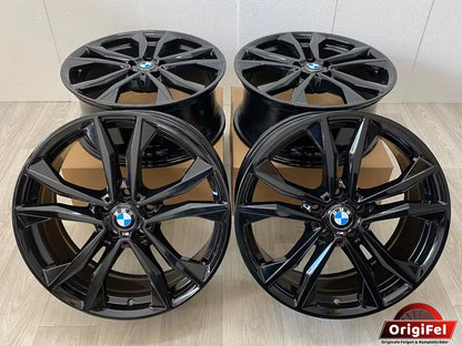 NEU* Original BMW X1 F48 X2 F39 M 715M 19 Zoll Felgen Alufelgen 8008616 8x19 ET47 IS47 Black Edition Schwarz Hochglanz Styling M Sport Line SUV Felgensatz MwSt. ausweisbar