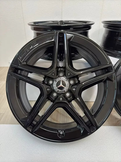 NEU* Original Mercedes A-Klasse A35 AMG W177 18 Zoll Felgen Alufelgen Black Edition Schwarz Hochglanz Sport Line 5x112 7,5x18 ET33 Felgensatz