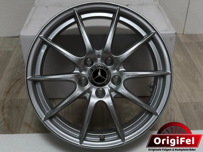 NEU Original Mercedes A-Klasse W176 B-Klasse W242 W246 CLA C117 17 Zoll Felge Alufelge A2464010102 Silber 6,5x17 ET49 Einzelfelge Ersatzfelge Limousine Coupé MwSt.