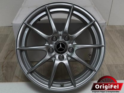 NEU Original Mercedes A-Klasse W176 B-Klasse W242 W246 CLA C117 17 Zoll Felge Alufelge A2464010102 Silber 6,5x17 ET49 Einzelfelge Ersatzfelge Limousine Coupé MwSt.