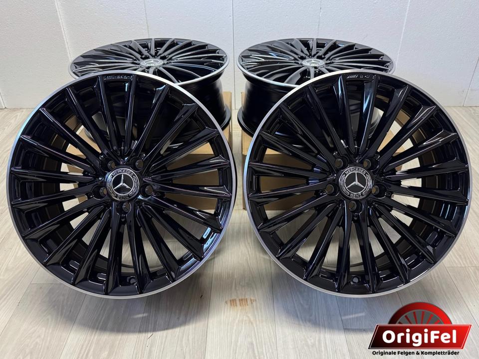 NEU* Original Mercedes A-Klasse W177 B-Klasse W247 CLA C118 19 Zoll AMG Felgen Alufelgen A1774014200 5x112 7,5x19 ET49 Schwarz Hochglanz glanzgedreht Coupé Limousine F2A F2B F2CLA