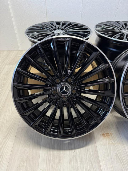 NEU* Original Mercedes A-Klasse W177 B-Klasse W247 CLA C118 19 Zoll AMG Felgen Alufelgen A1774014200 5x112 7,5x19 ET49 Schwarz Hochglanz glanzgedreht Coupé Limousine F2A F2B F2CLA