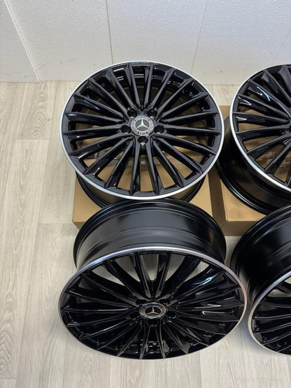 NEU* Original Mercedes A-Klasse W177 B-Klasse W247 CLA C118 19 Zoll AMG Felgen Alufelgen A1774014200 5x112 7,5x19 ET49 Schwarz Hochglanz glanzgedreht Coupé Limousine F2A F2B F2CLA