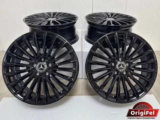 NEU* Original Mercedes A-Klasse W177 B-Klasse W247 CLA C118 19 Zoll AMG Felgen Alufelgen A1774014200 5x112 7,5x19 ET49 Black Edition Schwarz Hochglanz Coupé Limousine F2A F2B F2CLA