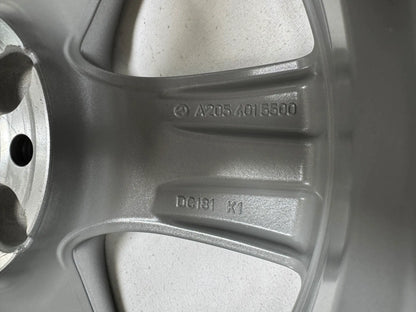 NEU Original Mercedes C-Klasse W205 S205 C205 17 Zoll Felge Alufelge A2054015500 Silber 7x17 ET48,5 Einzelfelge Ersatzfelge Limousine Kombi T-Modell MwSt.