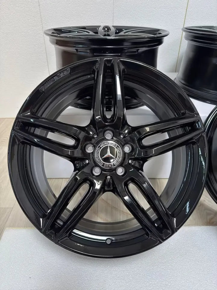NEU* Original Mercedes E-Klasse W213 S213 C238 A238 19 Zoll AMG Felgen Alufelgen A2134012000 A2134012100 Cabrio Limousine Kombi T-Modell 5x112 8x19 ET43 9x19 ET49 Black Edition Schwarz Felgensatz