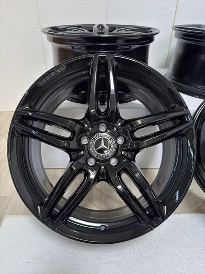 NEU* Original Mercedes E-Klasse W213 S213 C238 A238 19 Zoll AMG Felgen Alufelgen A2134012000 A2134012100 Cabrio Limousine Kombi T-Modell 5x112 8x19 ET43 9x19 ET49 Black Edition Schwarz Felgensatz