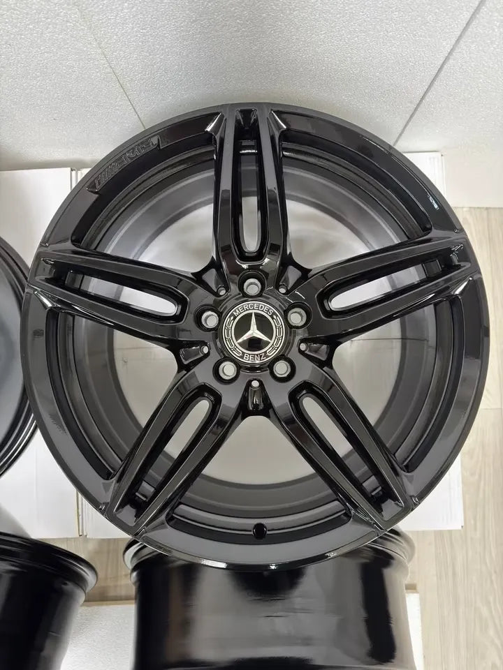 NEU* Original Mercedes E-Klasse W213 S213 C238 A238 19 Zoll AMG Felgen Alufelgen A2134012000 A2134012100 Cabrio Limousine Kombi T-Modell 5x112 8x19 ET43 9x19 ET49 Black Edition Schwarz Felgensatz