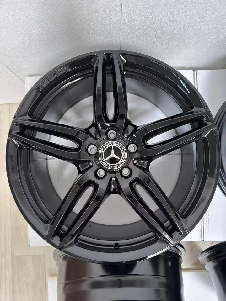 NEU* Original Mercedes E-Klasse W213 S213 C238 A238 19 Zoll AMG Felgen Alufelgen A2134012000 A2134012100 Cabrio Limousine Kombi T-Modell 5x112 8x19 ET43 9x19 ET49 Black Edition Schwarz Felgensatz