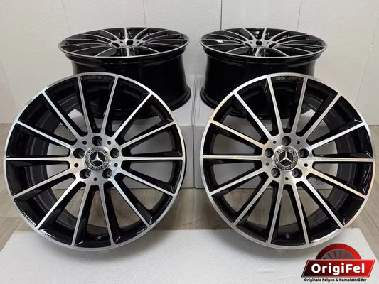 NEU* Original Mercedes E-Klasse W213 S213 C238 A238 20 Zoll AMG Felgen Alufelgen A2134012200 A2134012300 Cabrio Limousine Kombi T-Modell 5x112 8x20 ET43 9x20 ET49 Schwarz Glanzgedreht