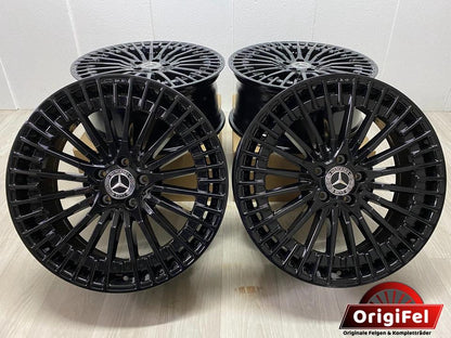 NEU* Original Mercedes EQA H 243 EQB X 243 20 Zoll AMG Felgen Alufelgen A2434010600 Black-Edition Schwarz 8,5x20 ET50,5 5x112 M+S 4MATIC SUV Felgensatz MwSt.