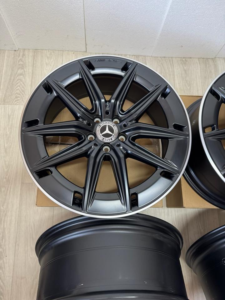 NEU Original Mercedes GLA H 247 GLB X 247 35 45 (S) AMG 20 Zoll Felgen Alufelgen A2474014600 Schwarz Matt & glanzgedrehtes Felgenhorn 4MATIC 8,5x20 ET51,5 5x112 Sport Line SUV Felgensatz