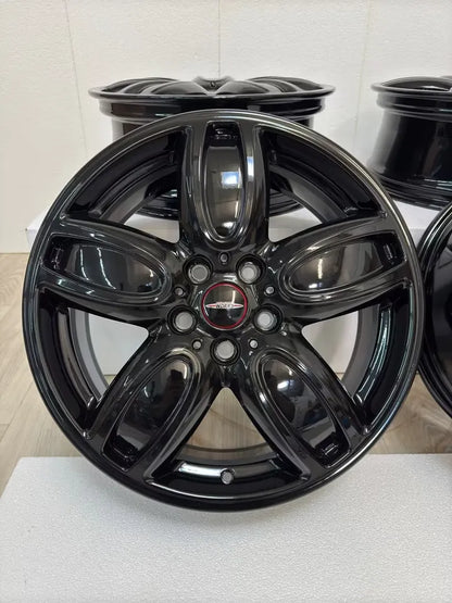 NEU* Original Mini Cooper F55 F56 18 Zoll Styling 509 Felgen Alufelgen 6855115 JCW John Cooper Works Cup Spoke 2-tone 7x18 IS54 ET54 Schwarz Hochglanz Felgensatz