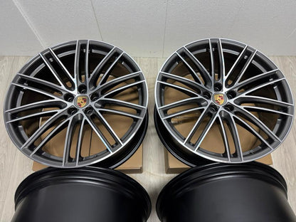 NEU Original Porsche Macan 95B 21 Zoll Turbo IV Felgen Alufelgen 95B601025DN 95B601025DB