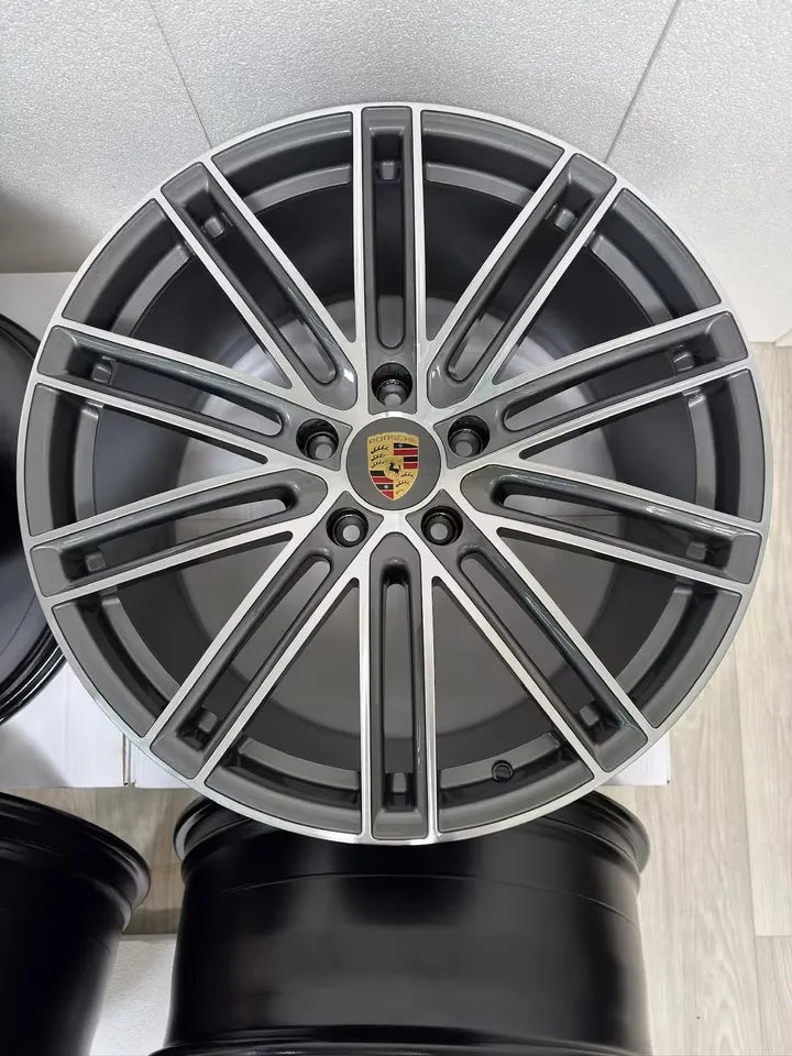NEU* Original Porsche Panamera II G2 971 III G3 976 21 Zoll 911 Turbo Felgen Alufelgen Anthrazit glanzgedreht Design 5x130 9,5x21 ET71 11,5x21 ET69 971601025AH 971601025AE 971601025AA 971601025AJ