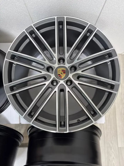 NEU* Original Porsche Panamera II G2 971 III G3 976 21 Zoll 911 Turbo Felgen Alufelgen Anthrazit glanzgedreht Design 5x130 9,5x21 ET71 11,5x21 ET69 971601025AH 971601025AE 971601025AA 971601025AJ