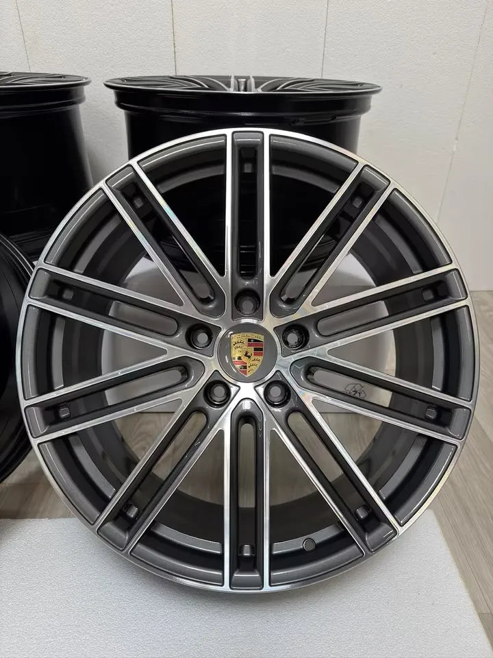 NEU* Original Porsche Panamera II G2 971 III G3 976 21 Zoll 911 Turbo Felgen Alufelgen Anthrazit glanzgedreht Design 5x130 9,5x21 ET71 11,5x21 ET69 971601025AH 971601025AE 971601025AA 971601025AJ