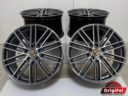 NEU* Original Porsche Panamera II G2 971 III G3 976 21 Zoll 911 Turbo Felgen Alufelgen Anthrazit glanzgedreht Design 5x130 9,5x21 ET71 11,5x21 ET69 971601025AH 971601025AE 971601025AA 971601025AJ