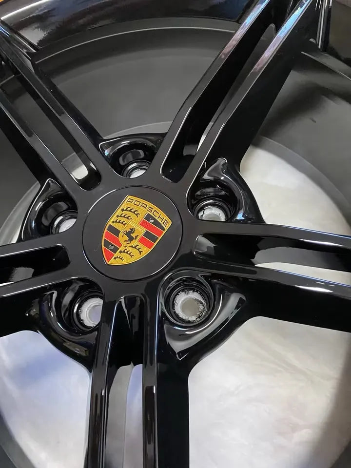 NEU* Original Porsche Taycan 21 Zoll Mission E Felgen Alufelgen 9J1601025AA 9J1601025AB 9,5x21 ET60 11,5x21 ET66 Turbo S GTS GT 4 S Aero Cross Turismo Sport Felgensatz 9J1 Schwarz MwSt.