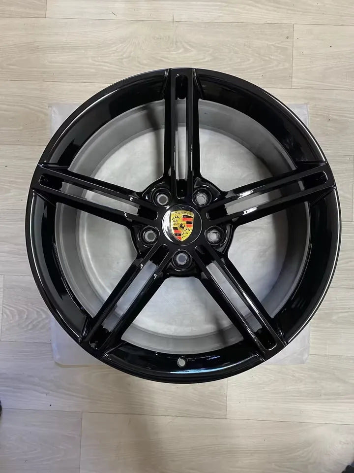 NEU* Original Porsche Taycan 21 Zoll Mission E Felgen Alufelgen 9J1601025AA 9J1601025AB 9,5x21 ET60 11,5x21 ET66 Turbo S GTS GT 4 S Aero Cross Turismo Sport Felgensatz 9J1 Schwarz MwSt.