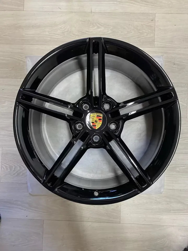 NEU* Original Porsche Taycan 21 Zoll Mission E Felgen Alufelgen 9J1601025AA 9J1601025AB 9,5x21 ET60 11,5x21 ET66 Turbo S GTS GT 4 S Aero Cross Turismo Sport Felgensatz 9J1 Schwarz MwSt.