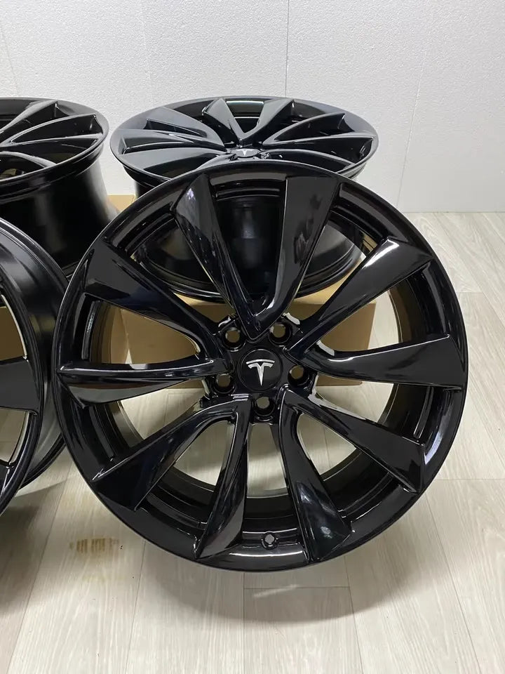 NEU* Original Tesla Model 3 Performance 20 Zoll Felgen Alufelgen 1044227-00-D 8,5x20 ET35 5x114,3 Black Edition Schwarz Hochglanz Felgensatz MwSt.