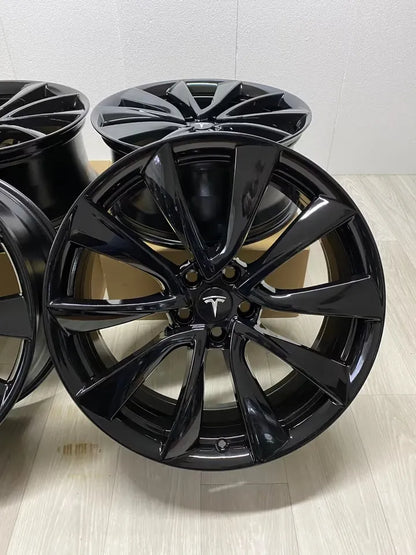 NEU* Original Tesla Model 3 Performance 20 Zoll Felgen Alufelgen 1044227-00-D 8,5x20 ET35 5x114,3 Black Edition Schwarz Hochglanz Felgensatz MwSt.